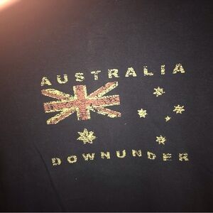 Australia Downunder Black T-Shirt